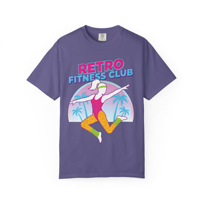 Retro Fitness Club 80s Aerobics Graphic Tee | Vintage Gym Shirt Women