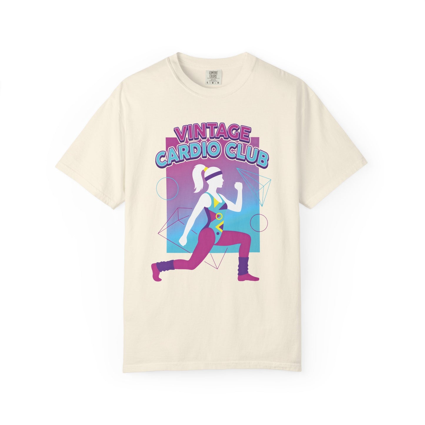 Vintage Cardio Club Retro 80s Lunge Graphic Tee | Workout Shirt Women