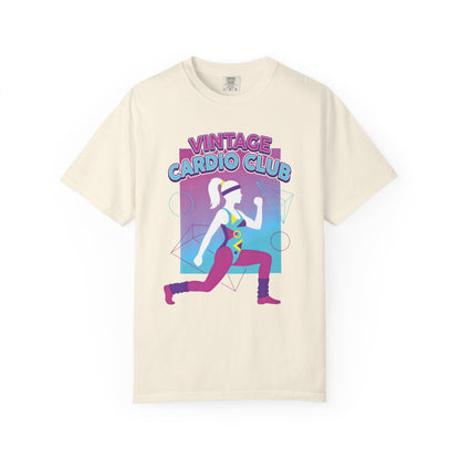 Vintage Cardio Club Retro 80s Lunge Graphic Tee | Workout Shirt Women
