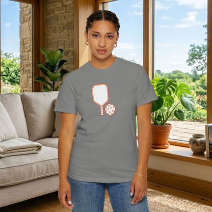 Pickleball Paddle And Ball Icon Tee Minimalist Pickler Unisex T-Shirt