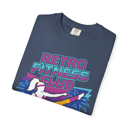 Retro Fitness Club High Kick 80s Tee | Vintage Aerobics Shirt Women