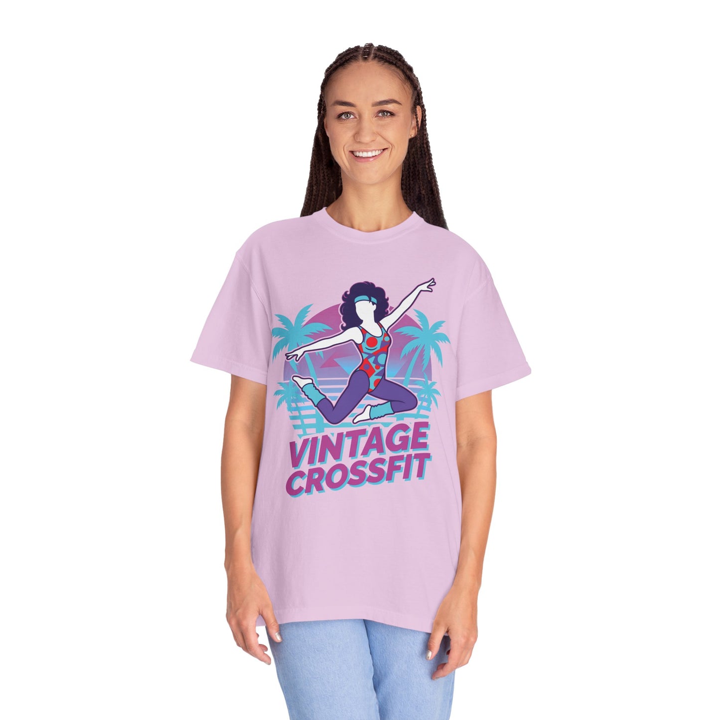 Vintage Crossfit Retro 80s Aerobics Graphic Tee | Gym Shirt Women