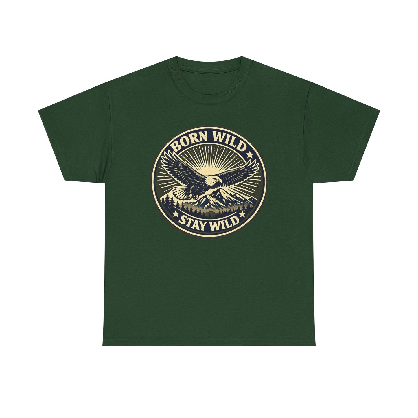 Eagle Ranger Patch Graphic Tee | Mid-Century Outdoor Shirt | Born Wild Stay Wild Unisex