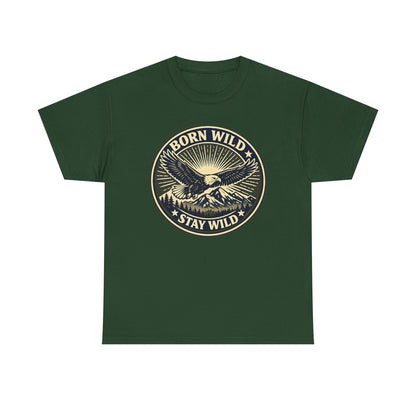 Eagle Ranger Patch Graphic Tee | Mid-Century Outdoor Shirt | Born Wild Stay Wild Unisex