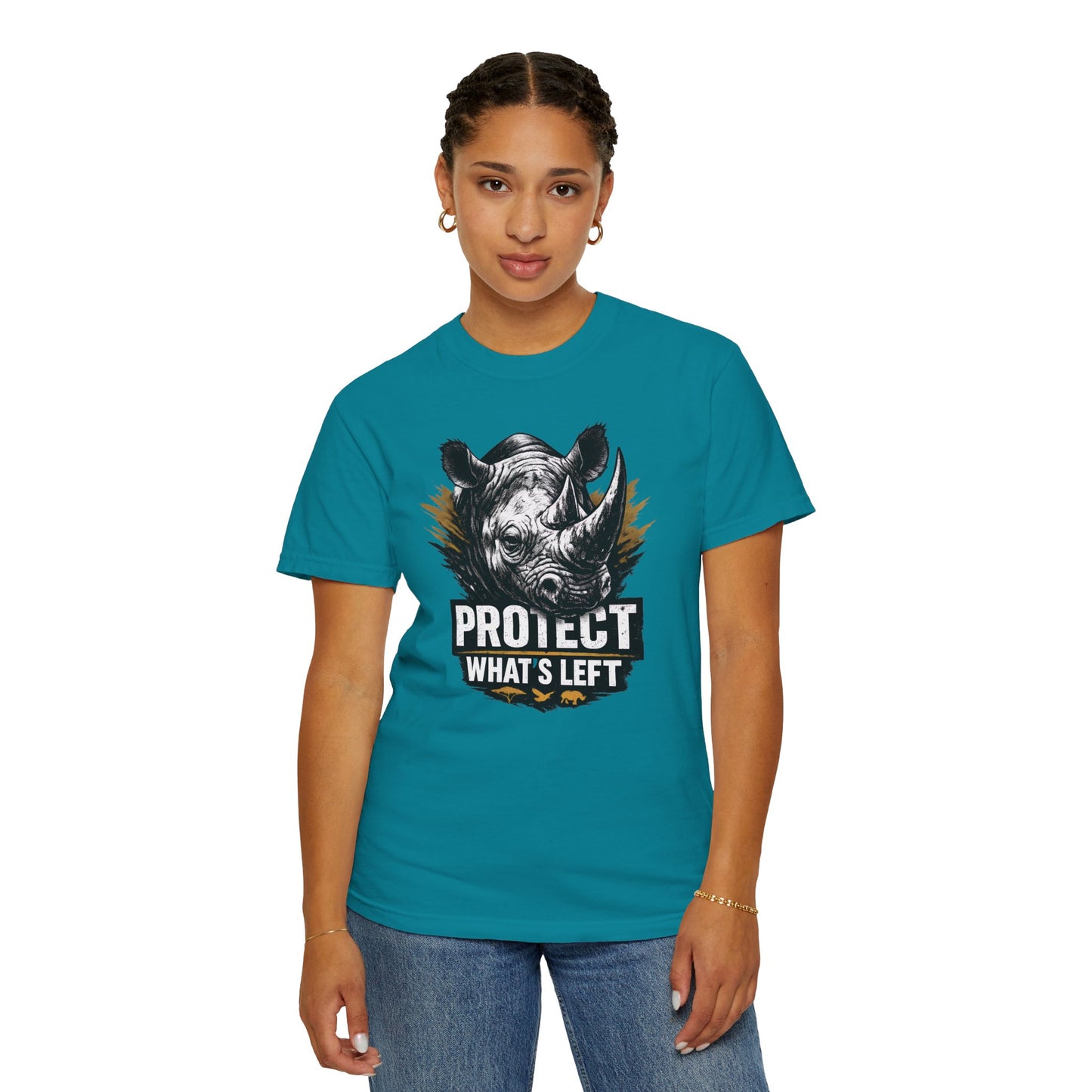 Black Rhino Conservation Tee | Protect What's Left | Endangered Species Shirt | Unisex