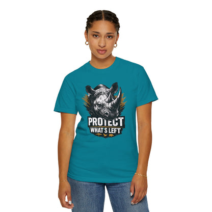 Black Rhino Conservation Tee | Protect What's Left | Endangered Species Shirt | Unisex