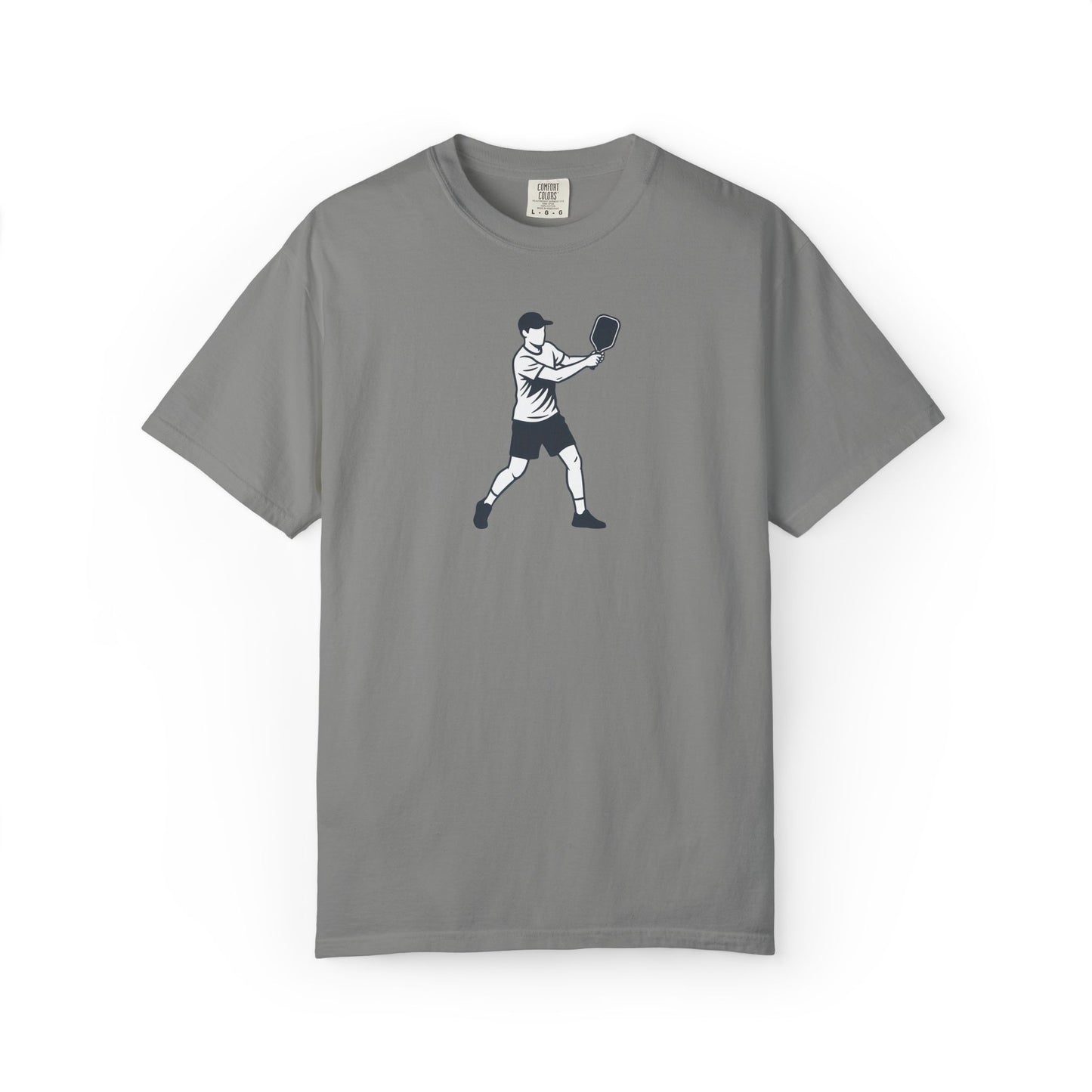 Pickleball Player Silhouette Tee Pickler Minimalist Men's Graphic Shirt