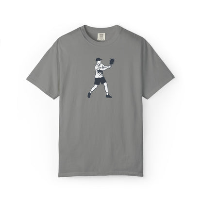 Pickleball Player Silhouette Tee Pickler Minimalist Men's Graphic Shirt
