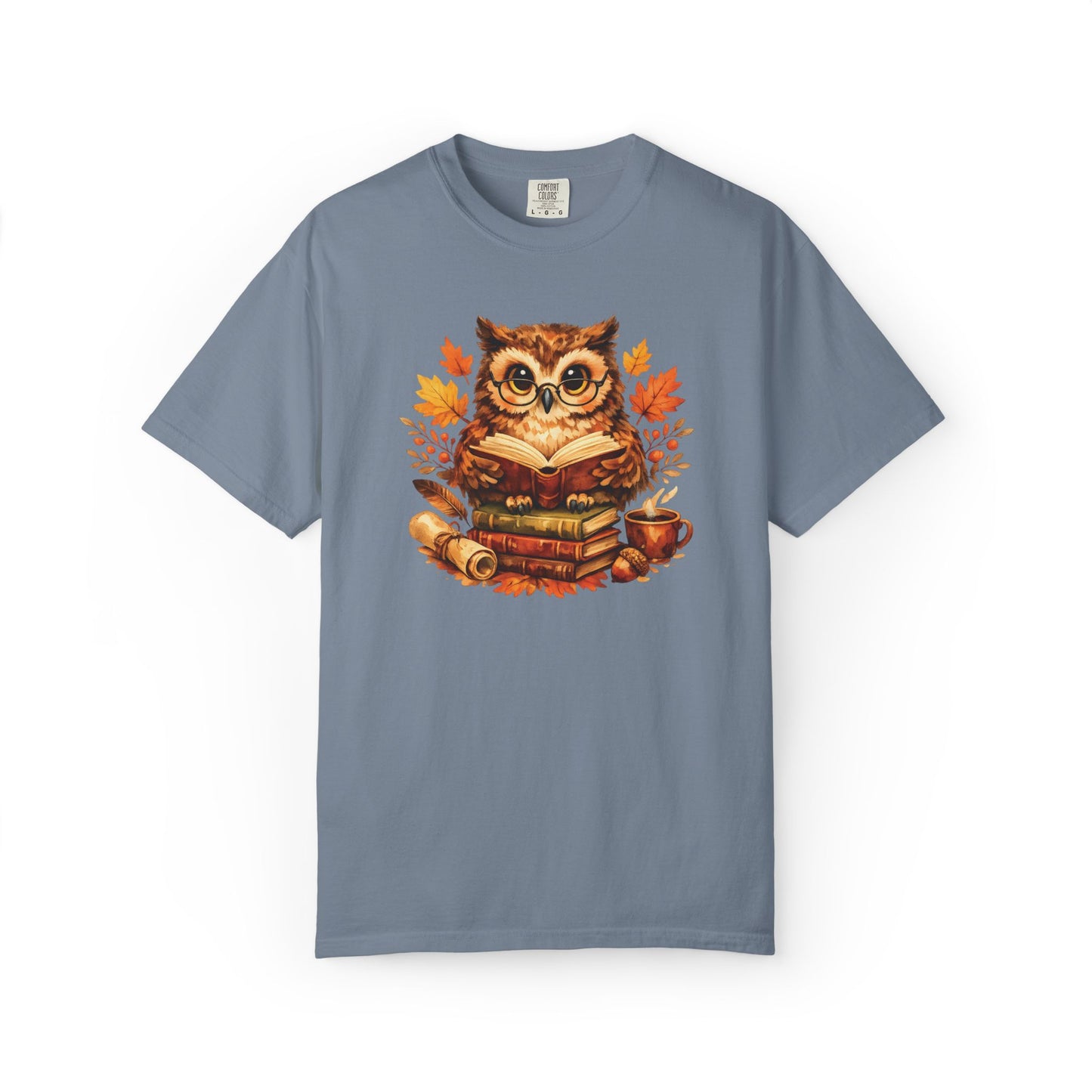 Wise Owl Watercolor Humor Tee | Book Lover Nature Shirt | Whimsical Wildlife Gift