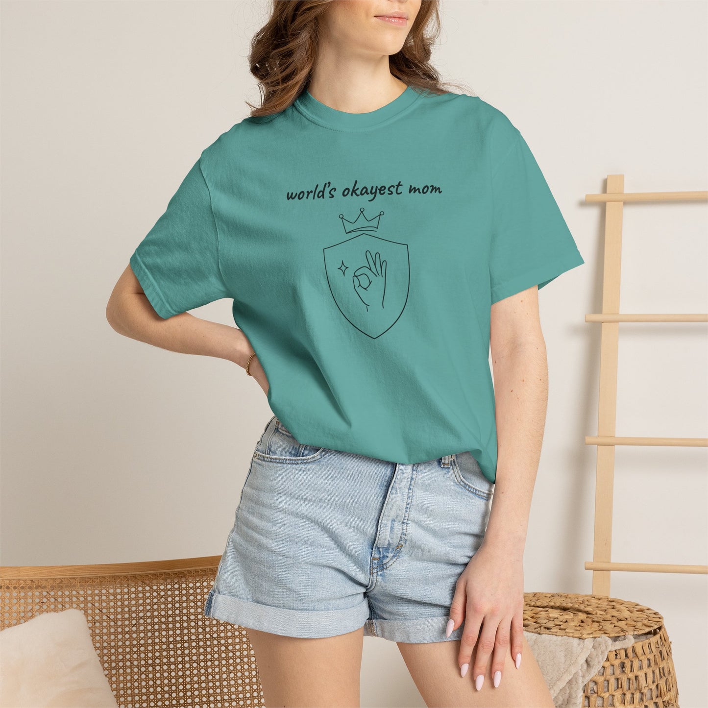World's Okayest Mom Shirt | Funny Mom Gift | Mother's Day Tee | Mom Humor Shirt