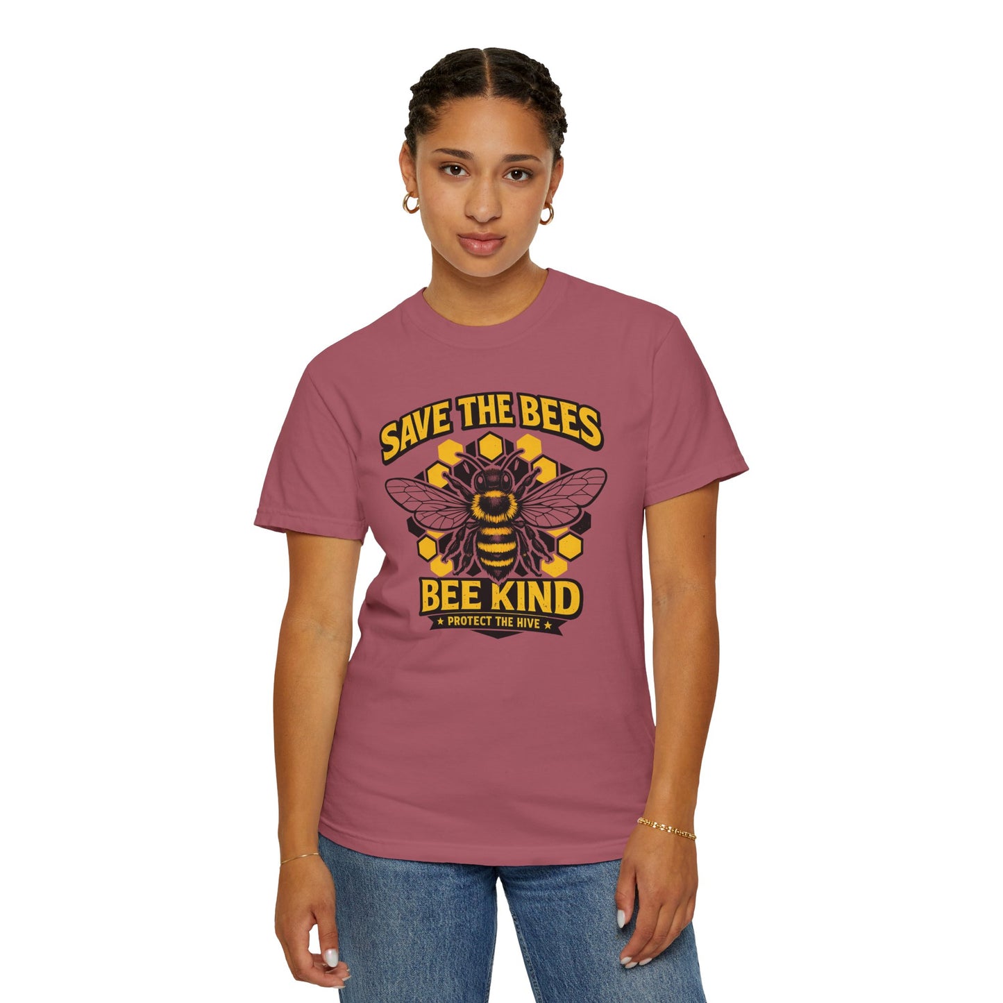 Save the Bees Graphic Tee | Bee Kind Conservation Shirt | Earth Day Gift | Nature Tee