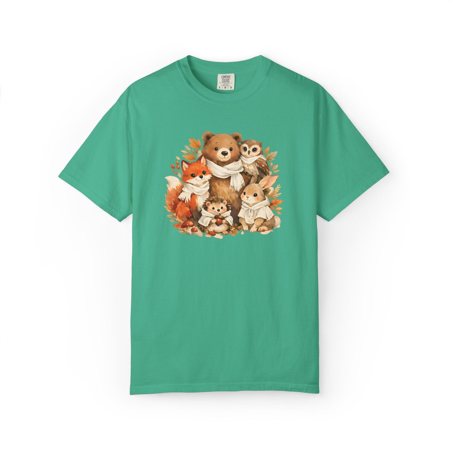 Woodland Friends Watercolor Tee | Forest Animal Gift Shirt | Wildlife Art | Nature Lover