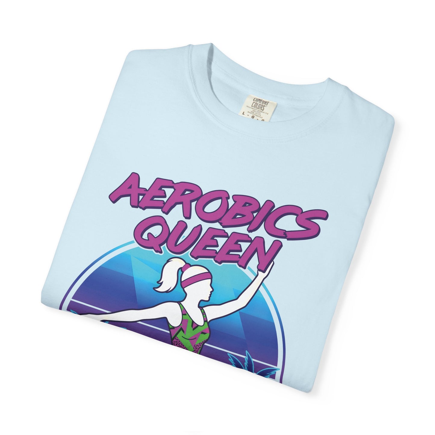Aerobics Queen Retro 80s Dance Graphic Tee | Vintage Workout Shirt Women