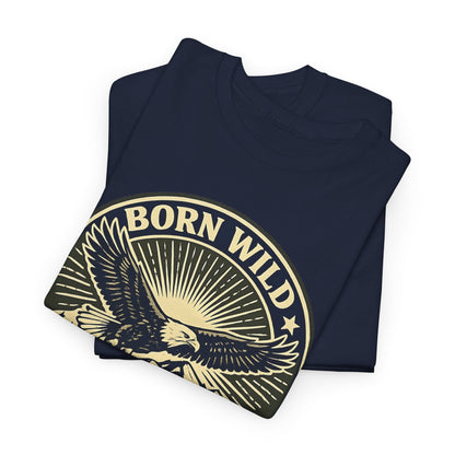Eagle Ranger Patch Graphic Tee | Mid-Century Outdoor Shirt | Born Wild Stay Wild Unisex