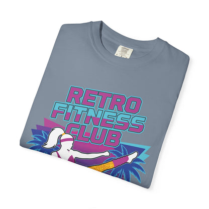 Retro Fitness Club High Kick 80s Tee | Vintage Aerobics Shirt Women