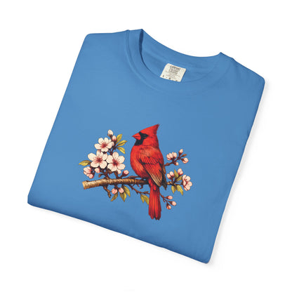 Cardinal Botanical Tee | Vintage Bird Art Shirt | Bird Watcher Gift
