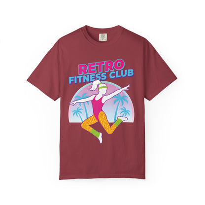 Retro Fitness Club 80s Aerobics Graphic Tee | Vintage Gym Shirt Women