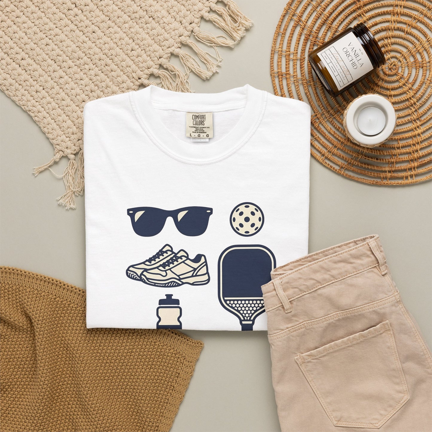 Pickleball Essentials Icon Tee Minimalist Pickler Sport Unisex Graphic Shirt