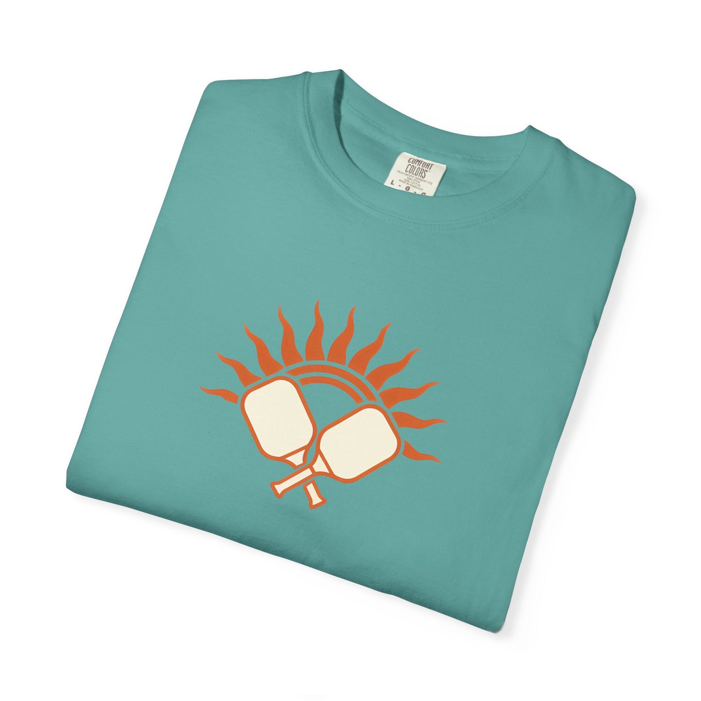 Pickleball Sun Badge Tee Pickler Vintage Minimalist Unisex Shirt