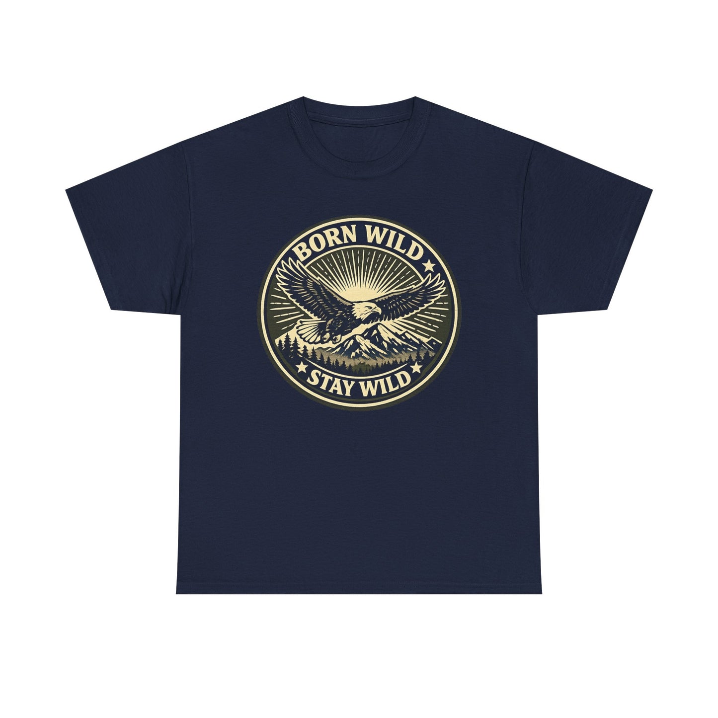 Eagle Ranger Patch Graphic Tee | Mid-Century Outdoor Shirt | Born Wild Stay Wild Unisex