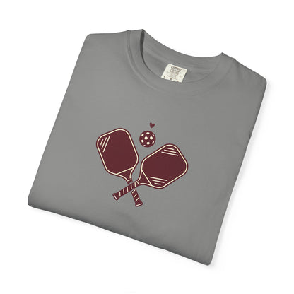 Pickleball Heart Icon Tee Pickler Love Minimalist Graphic Unisex Shirt