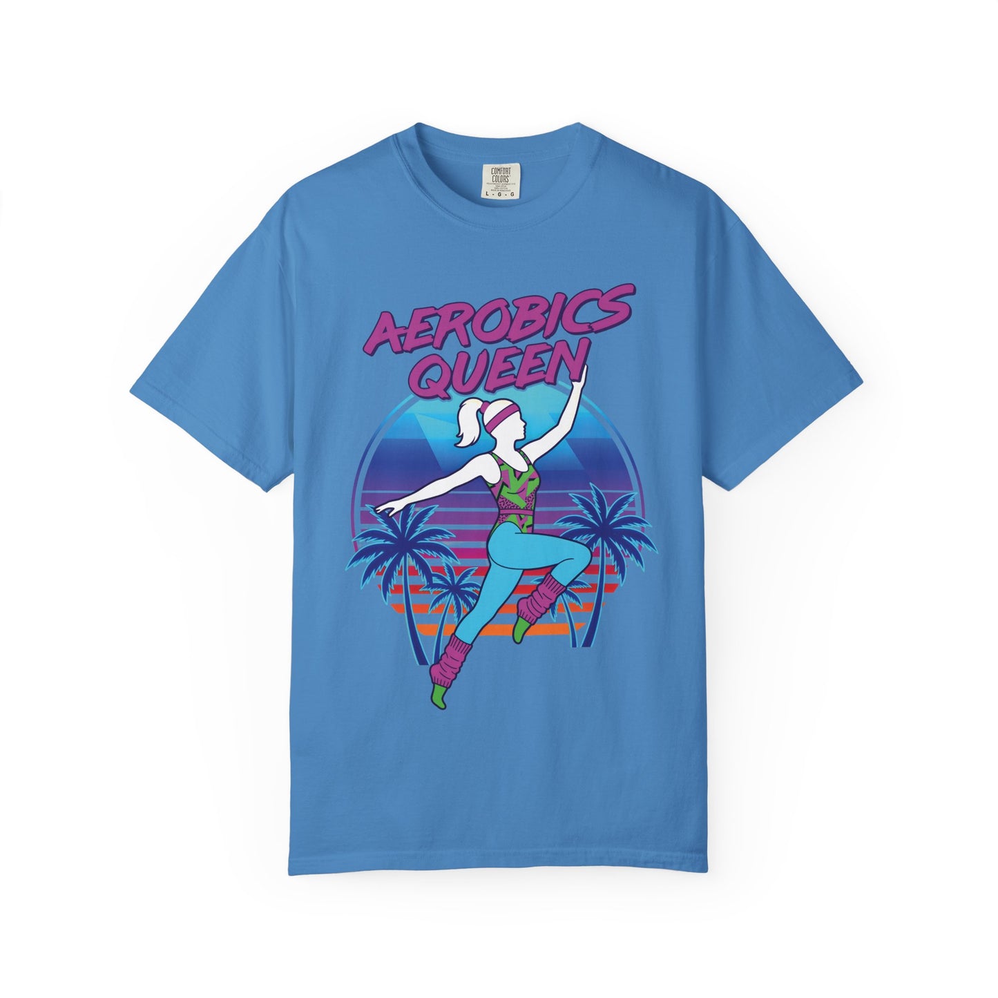 Aerobics Queen Retro 80s Dance Graphic Tee | Vintage Workout Shirt Women