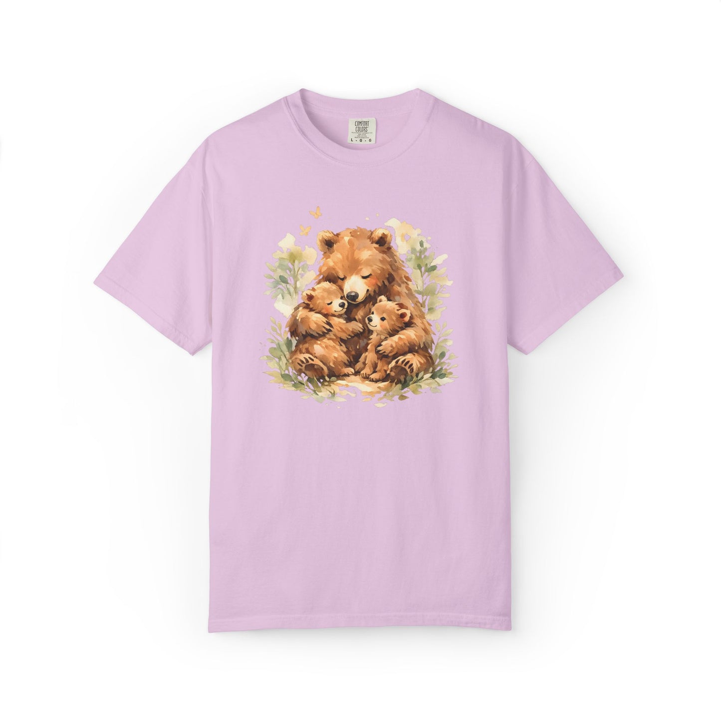 Mother Bear and Cubs Watercolor Tee | Wildlife Art Shirt | Mother Nature Gift | Unisex