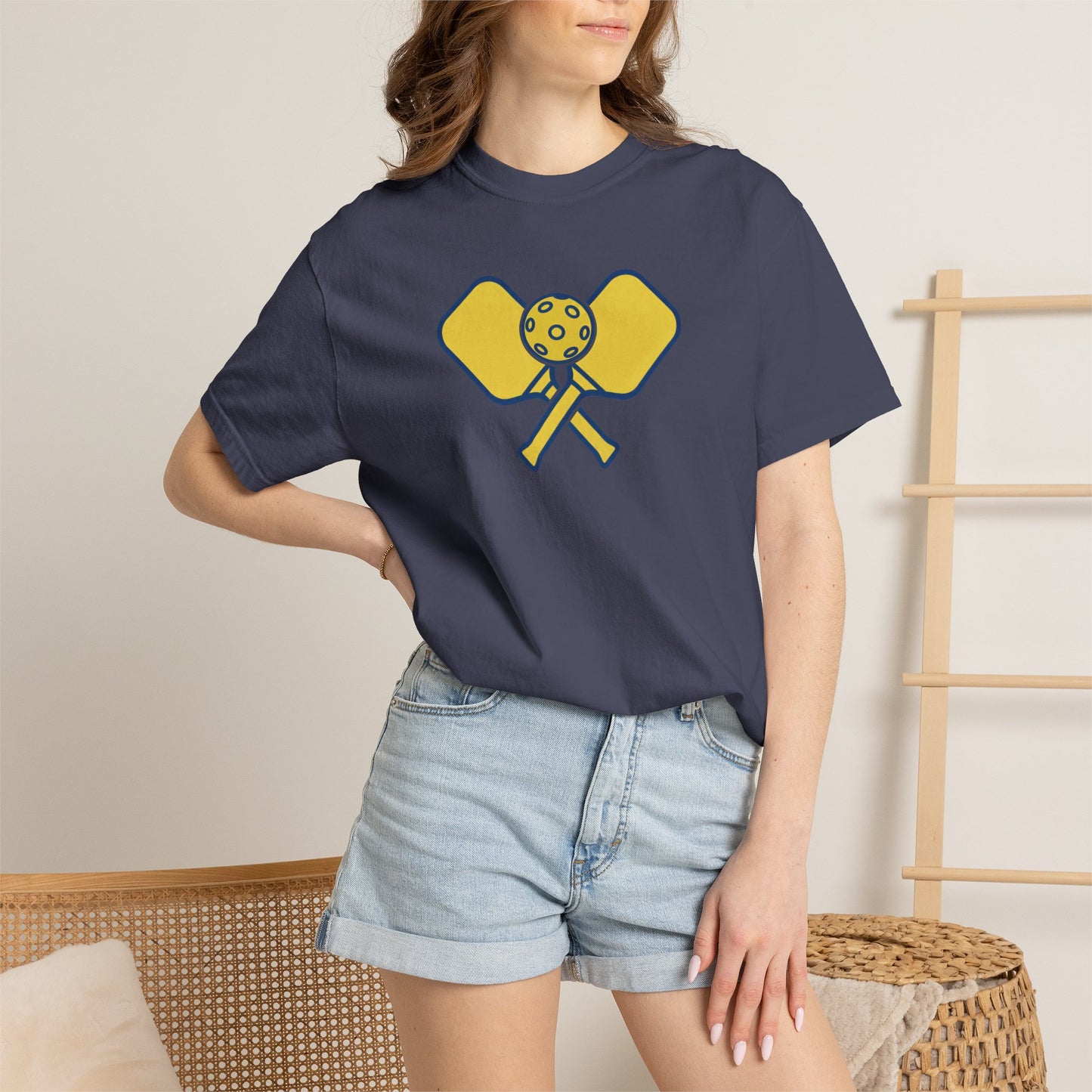 Pickleball Crossed Paddles Tee Pickler Minimalist Graphic Unisex Shirt