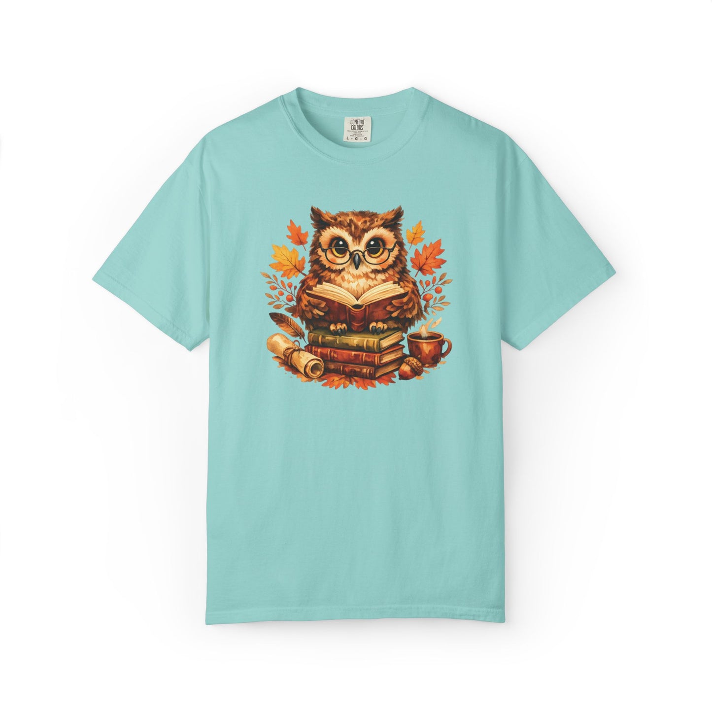 Wise Owl Watercolor Humor Tee | Book Lover Nature Shirt | Whimsical Wildlife Gift