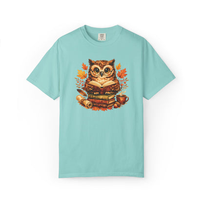 Wise Owl Watercolor Humor Tee | Book Lover Nature Shirt | Whimsical Wildlife Gift