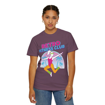 Retro Fitness Club 80s Aerobics Graphic Tee | Vintage Gym Shirt Women