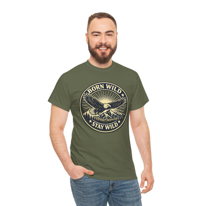 Eagle Ranger Patch Graphic Tee | Mid-Century Outdoor Shirt | Born Wild Stay Wild Unisex