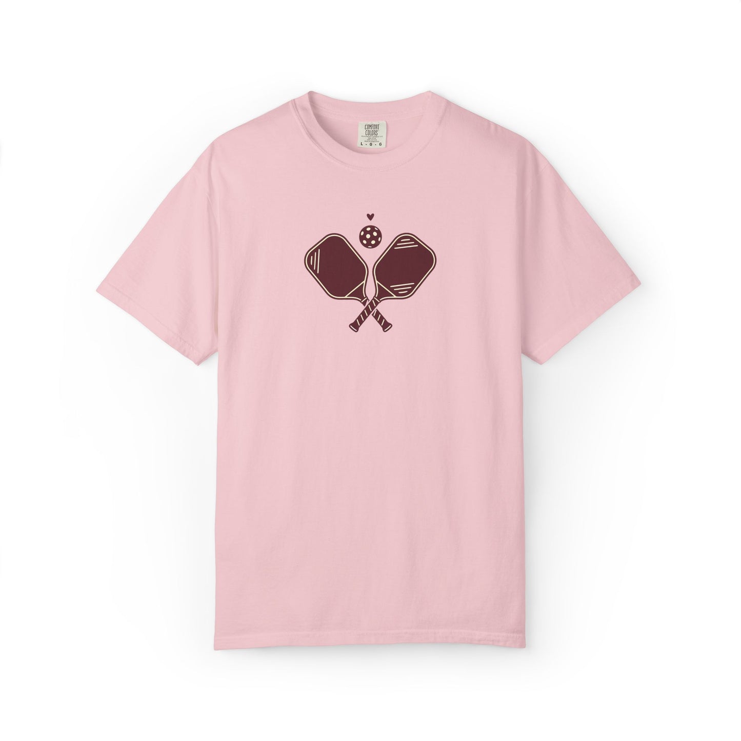 Pickleball Heart Icon Tee Pickler Love Minimalist Graphic Unisex Shirt