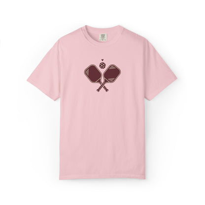 Pickleball Heart Icon Tee Pickler Love Minimalist Graphic Unisex Shirt