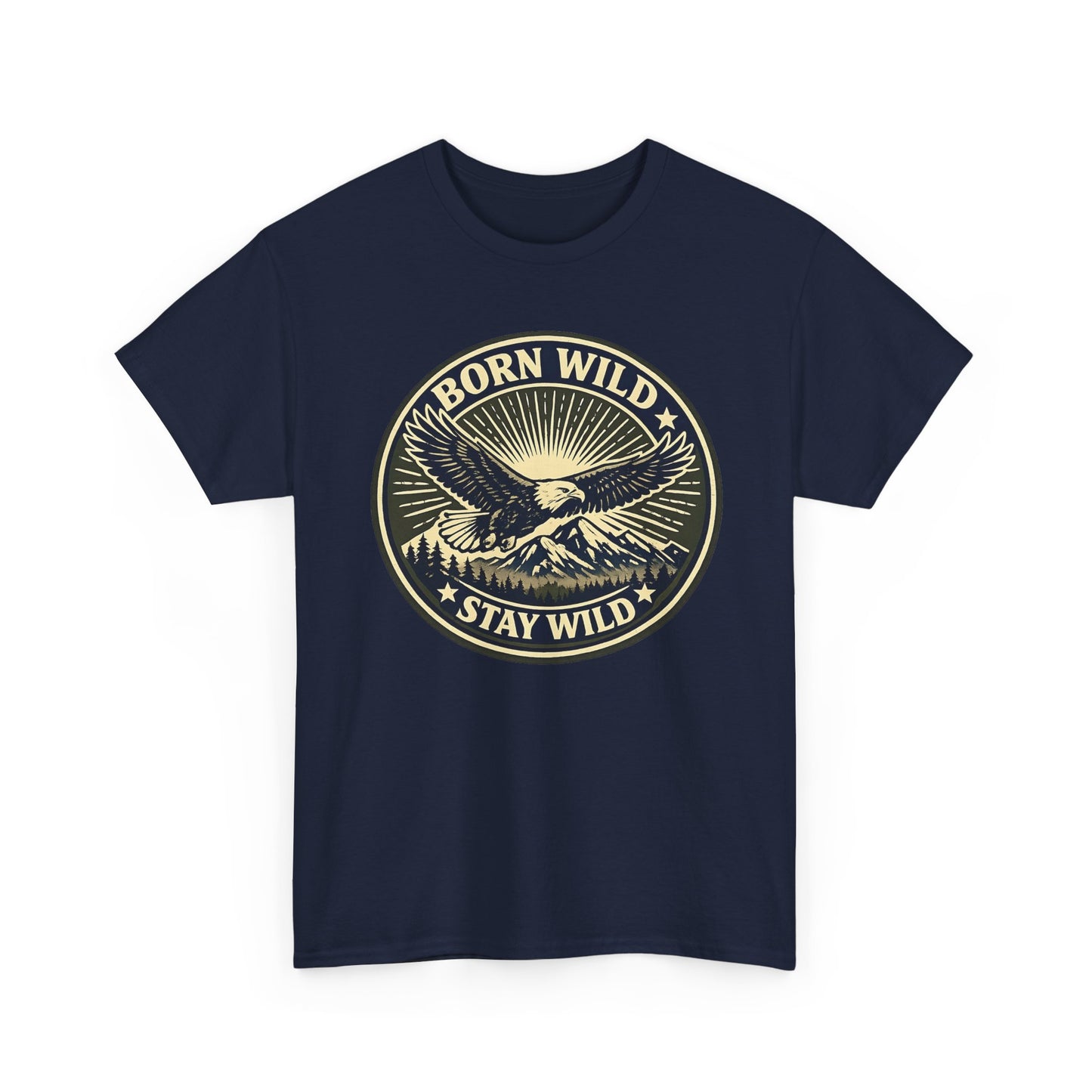 Eagle Ranger Patch Graphic Tee | Mid-Century Outdoor Shirt | Born Wild Stay Wild Unisex