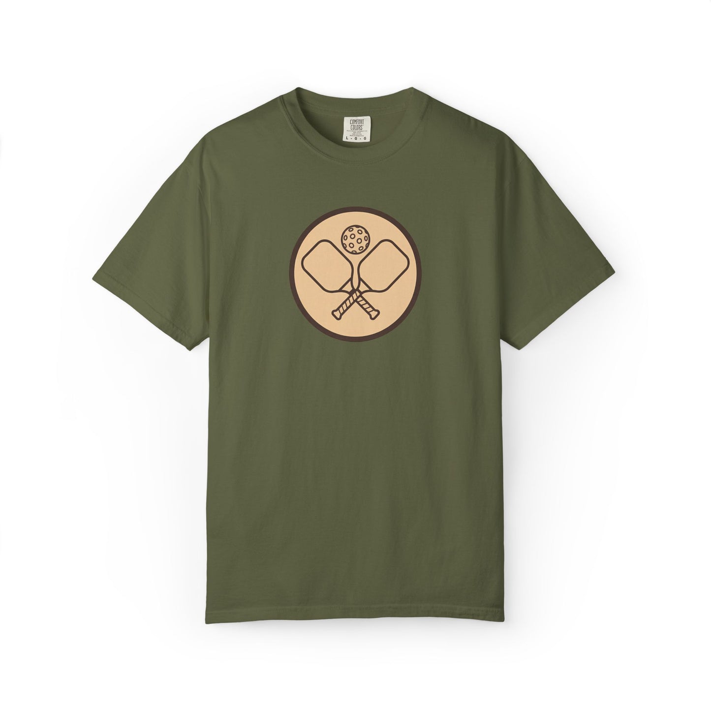 Vintage Pickleball Badge Tee Pickler Crest Minimalist Unisex Shirt
