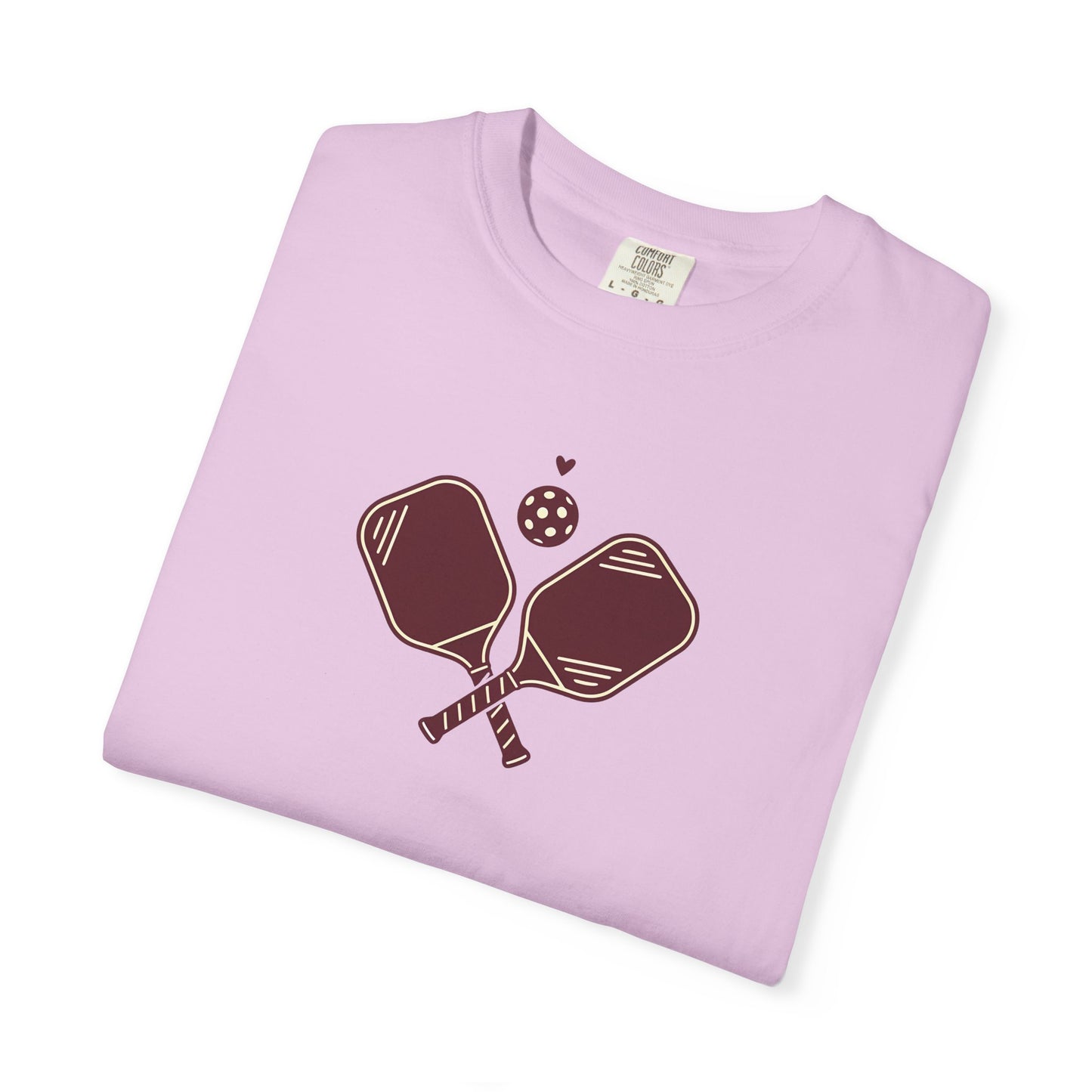 Pickleball Heart Icon Tee Pickler Love Minimalist Graphic Unisex Shirt
