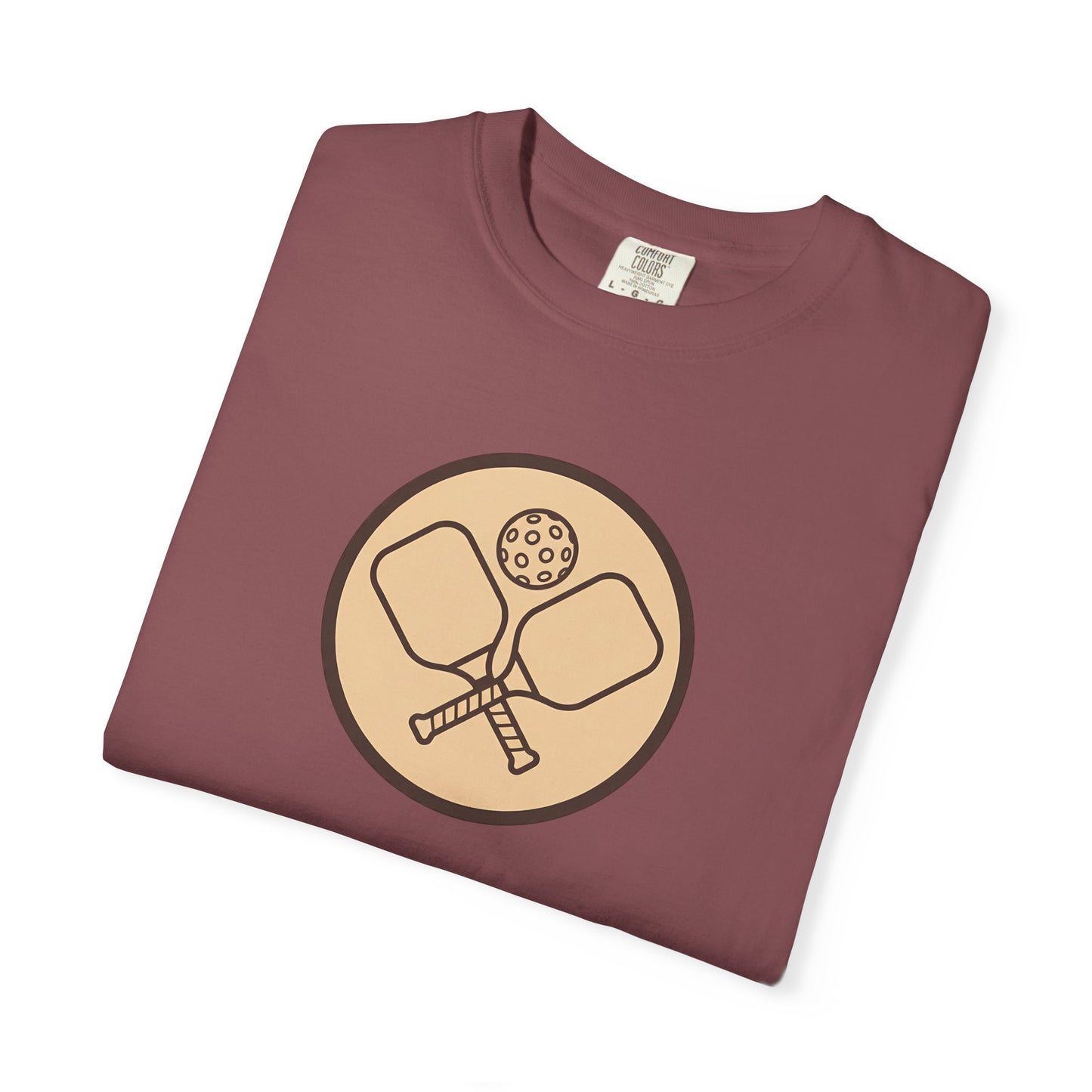 Vintage Pickleball Badge Tee Pickler Crest Minimalist Unisex Shirt