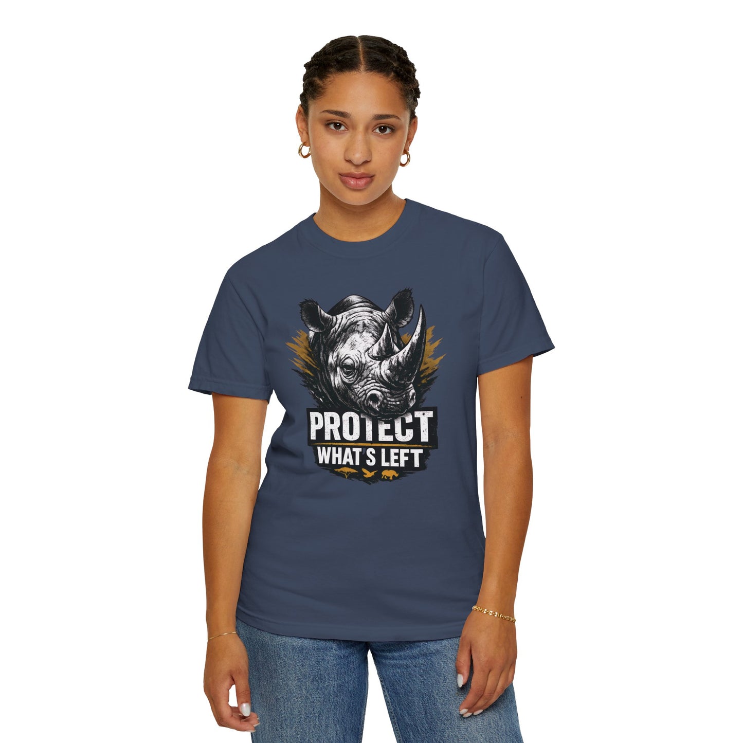 Black Rhino Conservation Tee | Protect What's Left | Endangered Species Shirt | Unisex