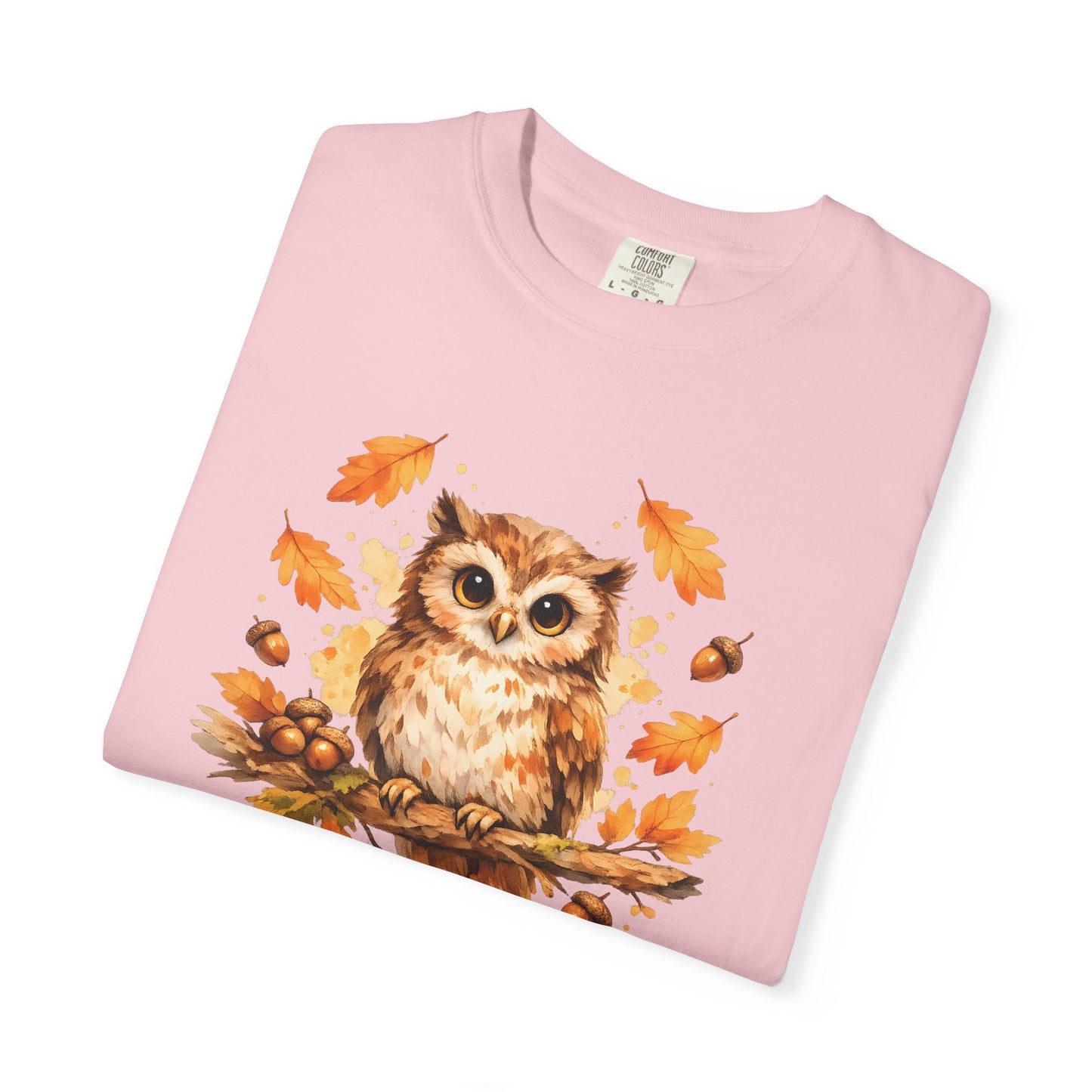 Watercolor Owl Graphic Tee | Autumn Wildlife Art Shirt | Owl Lover Gift