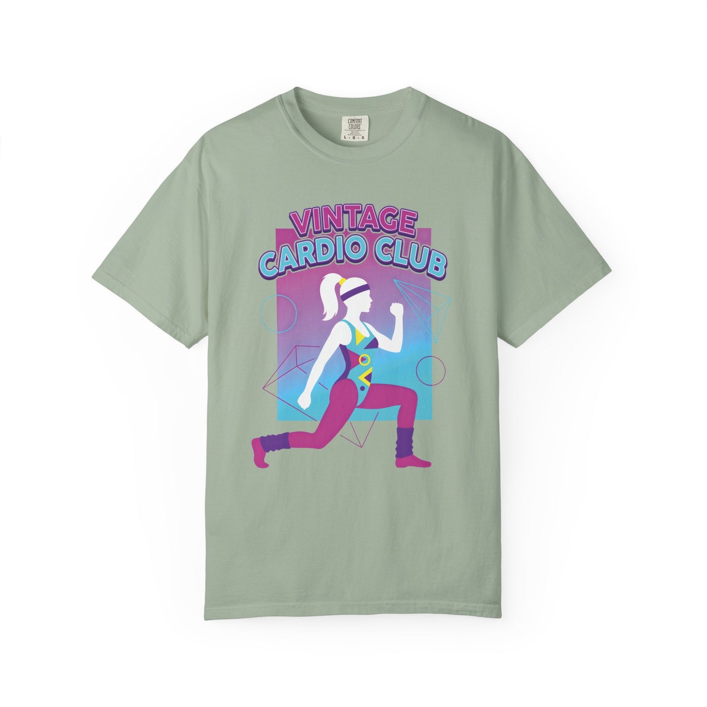 Vintage Cardio Club Retro 80s Lunge Graphic Tee | Workout Shirt Women