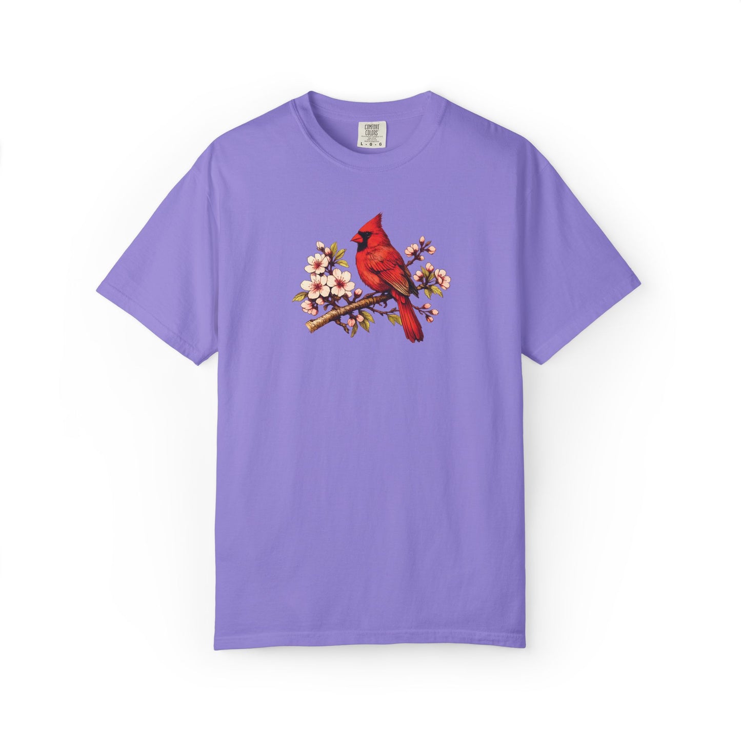 Cardinal Botanical Tee | Vintage Bird Art Shirt | Bird Watcher Gift
