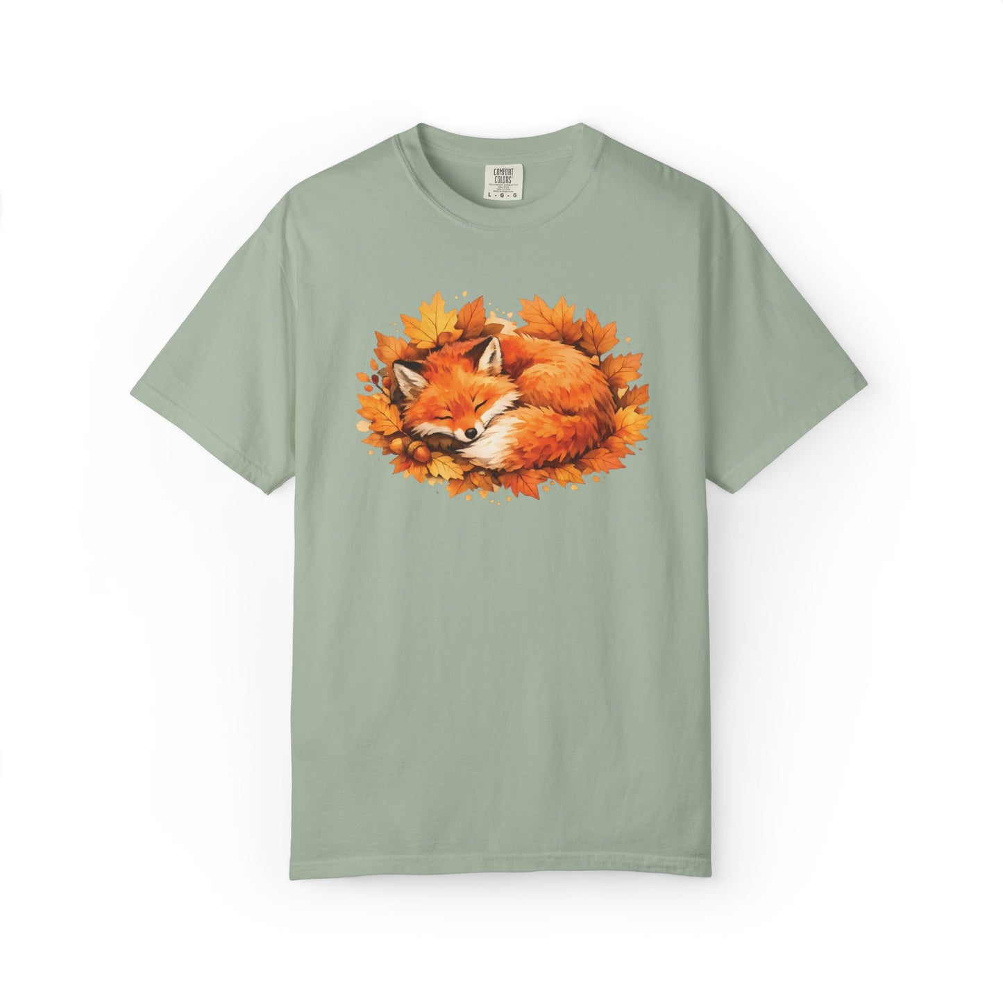 Sleeping Fox Watercolor Graphic Tee | Cozy Woodland Animal Shirt | Nature Lover Gift