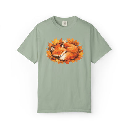 Sleeping Fox Watercolor Graphic Tee | Cozy Woodland Animal Shirt | Nature Lover Gift