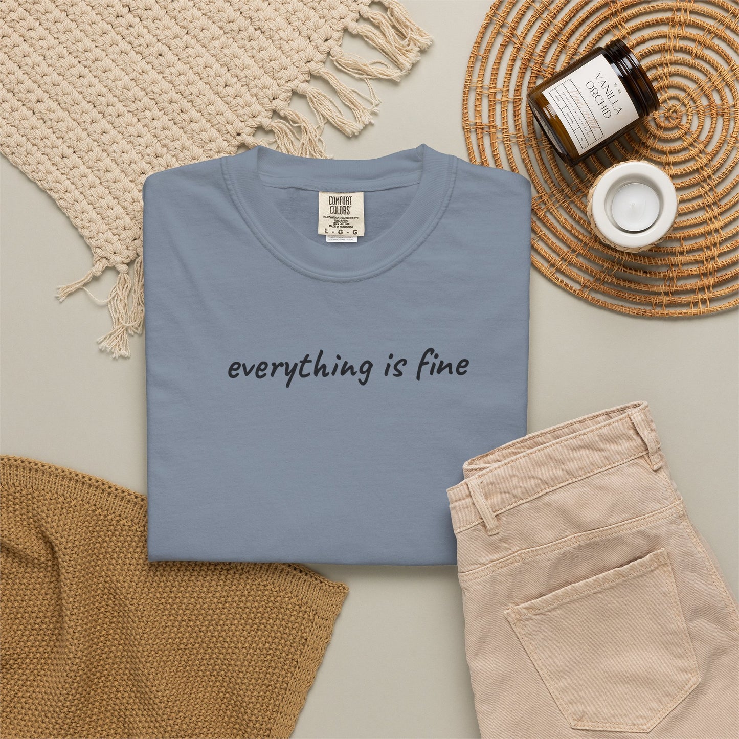 Everything is fine tee | being a mother is a blessing | mother's day gift tee