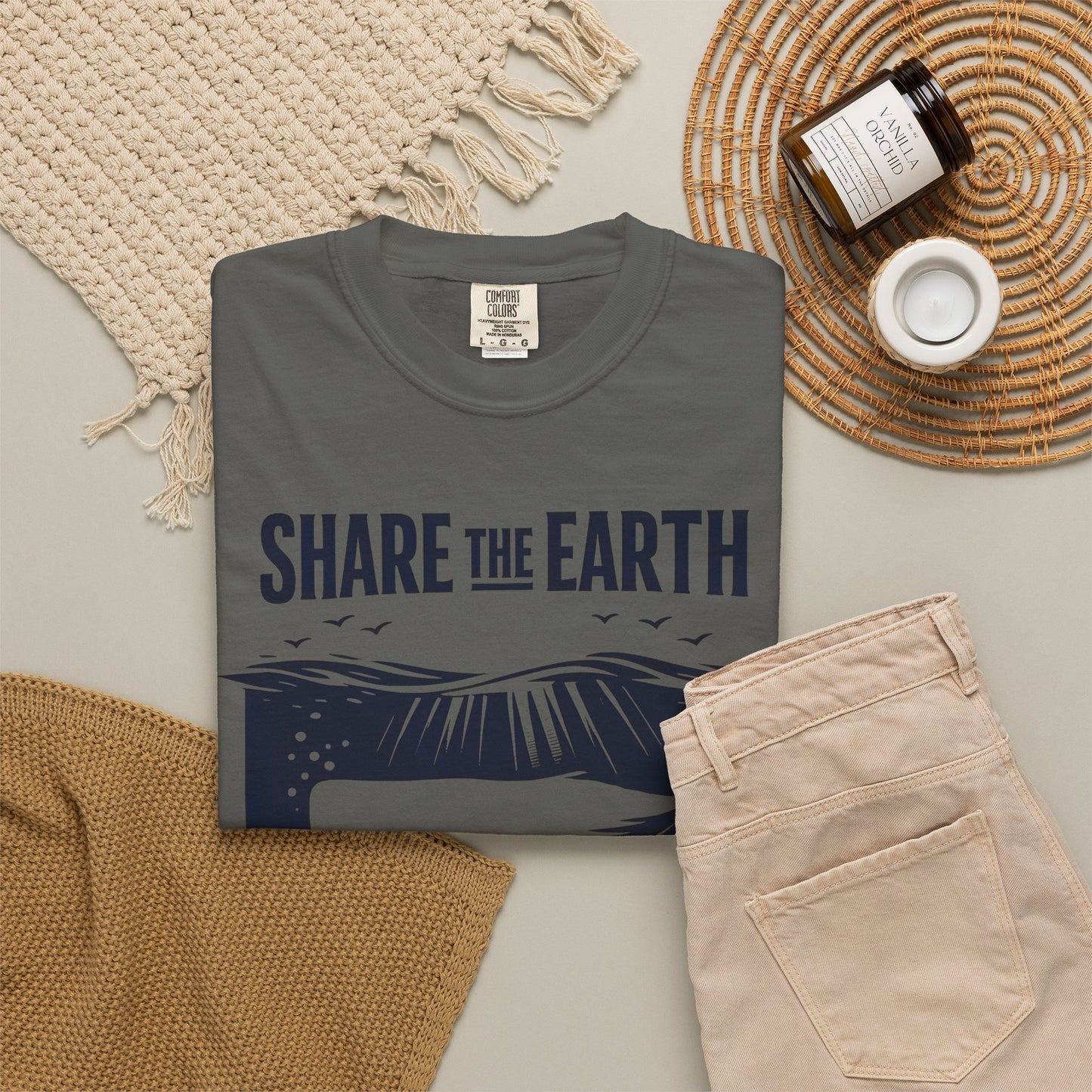 Whale Conservation Tee | Share the Earth Graphic Shirt | Ocean Wildlife Gift | Unisex