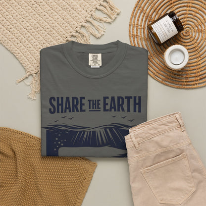 Whale Conservation Tee | Share the Earth Graphic Shirt | Ocean Wildlife Gift | Unisex