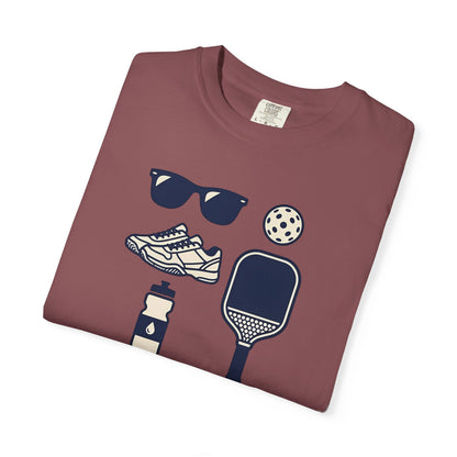 Pickleball Essentials Icon Tee Minimalist Pickler Sport Unisex Graphic Shirt