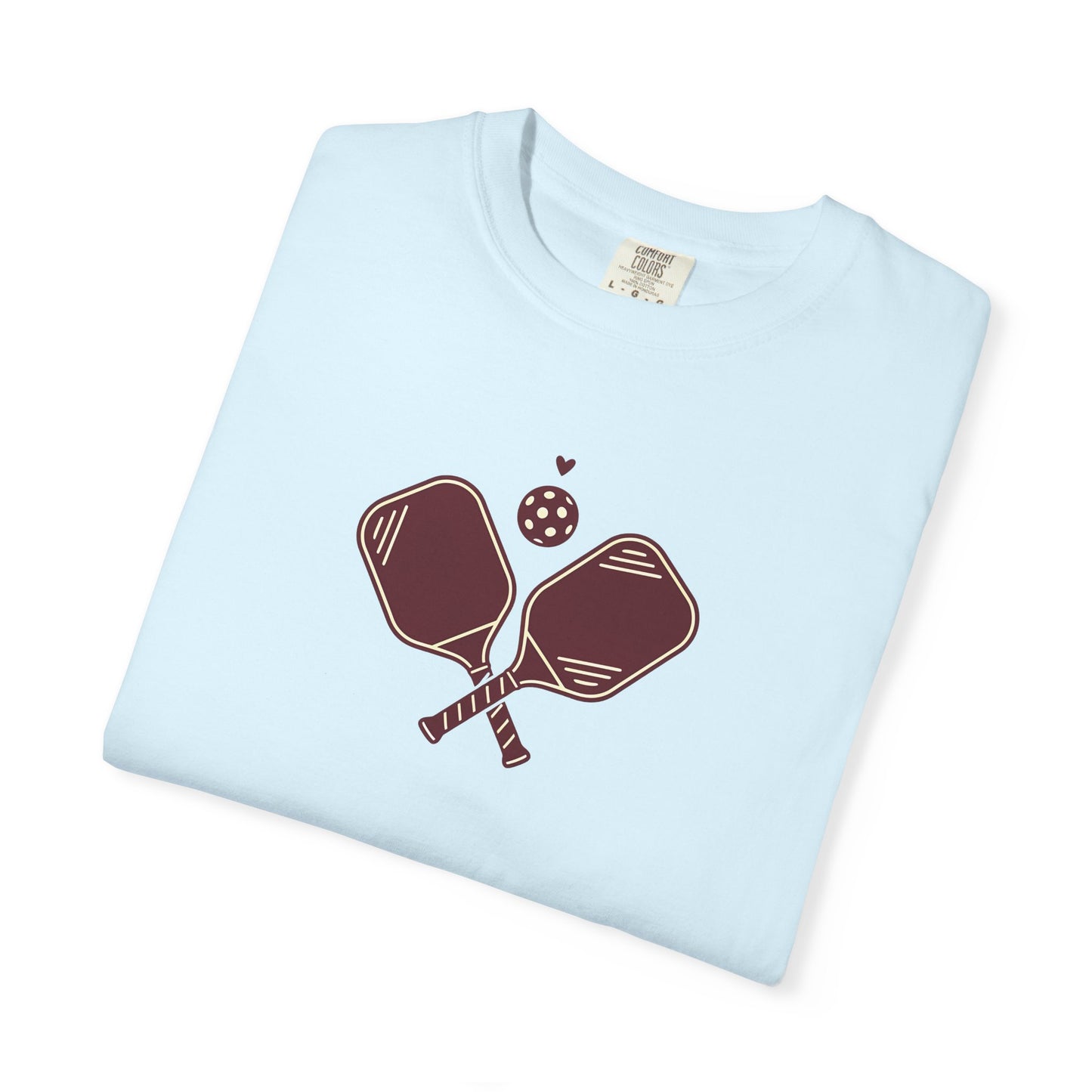 Pickleball Heart Icon Tee Pickler Love Minimalist Graphic Unisex Shirt