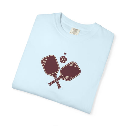 Pickleball Heart Icon Tee Pickler Love Minimalist Graphic Unisex Shirt